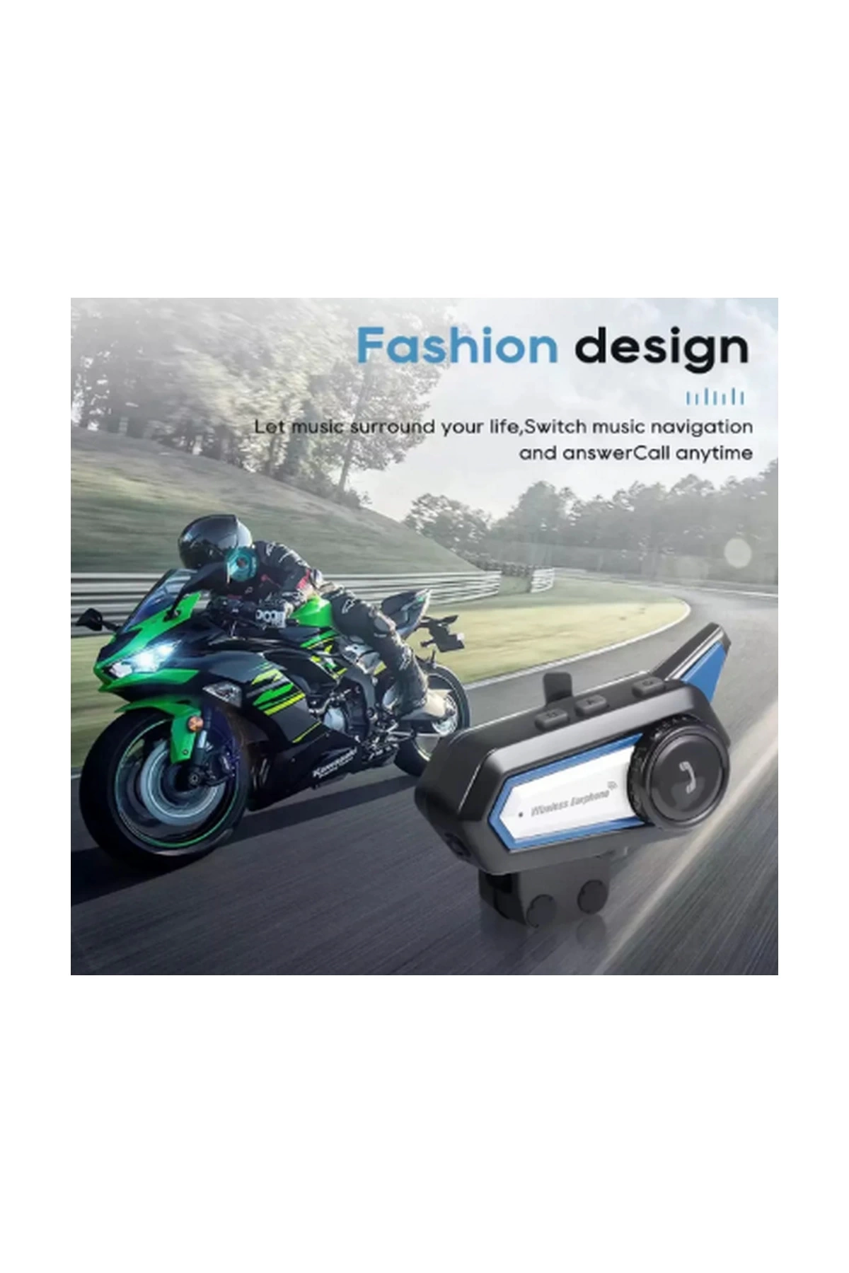 Bt31 Kask Kulaklık Bluetooth 5.0 Motosiklet Interkom Su Geçirmez Kablosuz Kulaklık