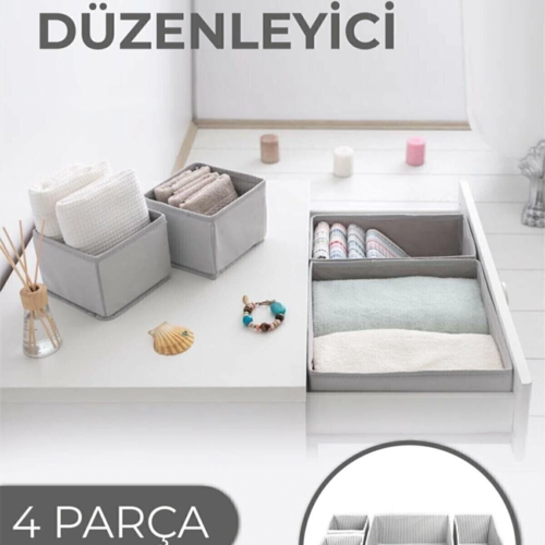 Çekmece Düzenleme Kutu Seti Organizer 4lü Set