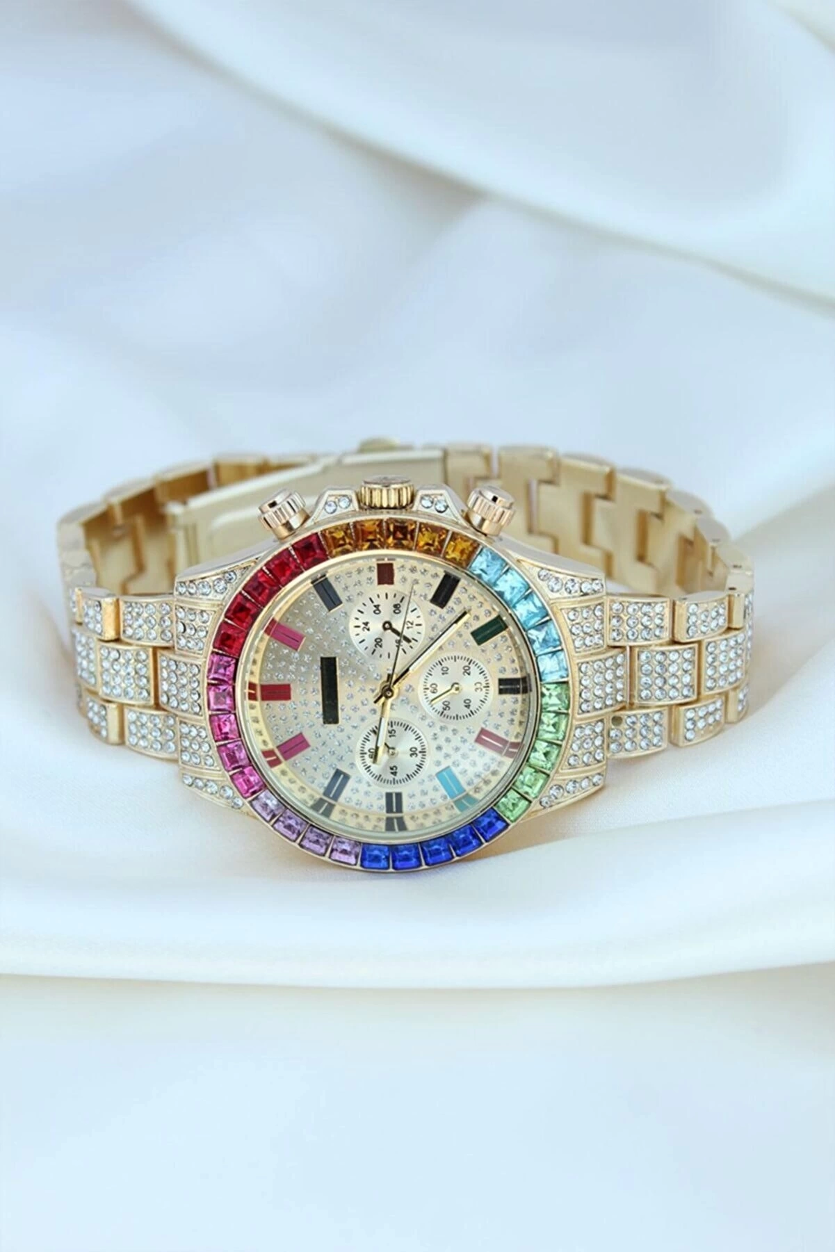 Clariss Trend Gold Metal Kordonlu Zirkon Tas Kaplama Renkli Tasli Kasa Tasarimli Lux 56016257 Sw1201sh1801 700x1050 Clariss Trend Gold Metal Kordonlu Zirkon Taş Kaplama Renkli Taşlı Kasa Tasarımlı Lüx Kadın Kol Saati najmaddin.com Clariss Trend Gold Metal Kordonlu Zirkon Taş Kaplama Renkli Taşlı Kasa Tasarımlı Lüx Kadın Kol Saati - Görsel 2