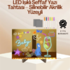 Çocuklar İçin Renkli LED Mesaj Tahtası – Neon Kalemli