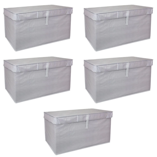 Çok Amaçlı Düzenleyici Kutu Organizer Cırt Cırtlı Hurç Mega Plus Boy 40cm X 30cm X 70cm (5 Adet)