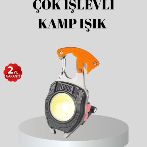 Çok Fonksiyonlu Anahtarlık Fener – Güçlü LED Işıklı