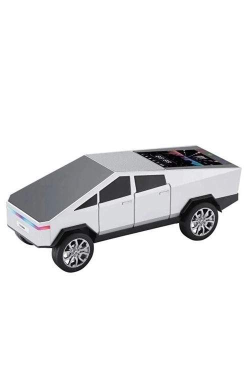 D68 Cyber Model Araba Tasarımlı Bluetooth Hoparlör 15w Güçlü Ses Rgb Led /tws/usb Beyaz