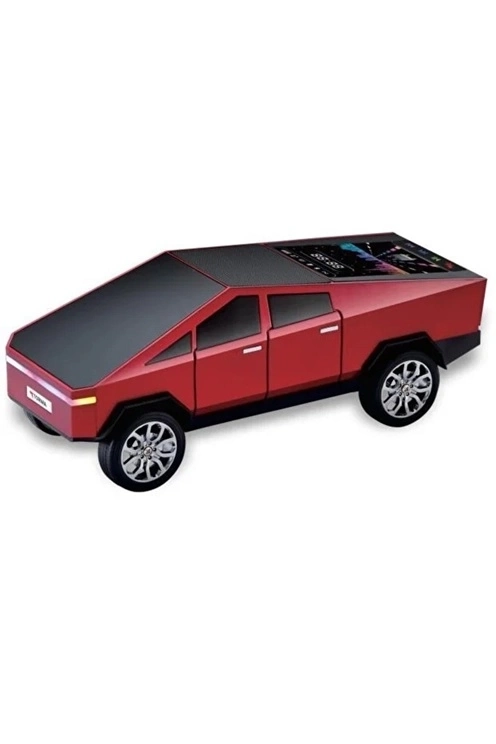 D68 Cyber Model Araba Tasarımlı Bluetooth Hoparlör 15w Güçlü Ses Rgb Led /tws/usb Kırmızı