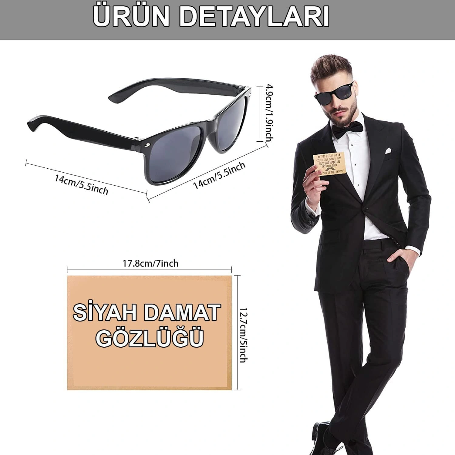 Damat Gözlüğü – Düğün Ve Bekarlığa Veda Partisi Aksesuarı - Görsel 3