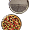 Delikli Çelik Pizza Ve Lahmacun Tepsisi Orta Boy -32  Cm
