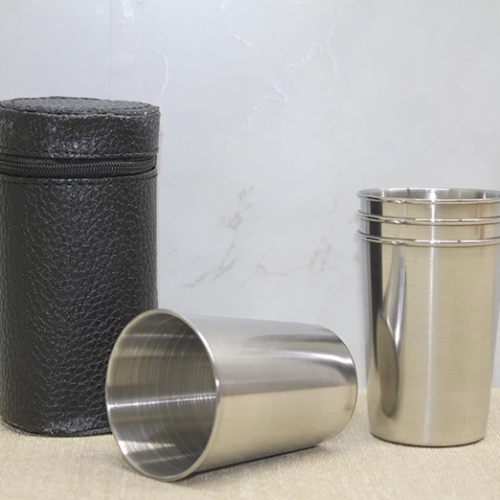 Deri Kılıflı 4'lü Shot Bardak Alk3926