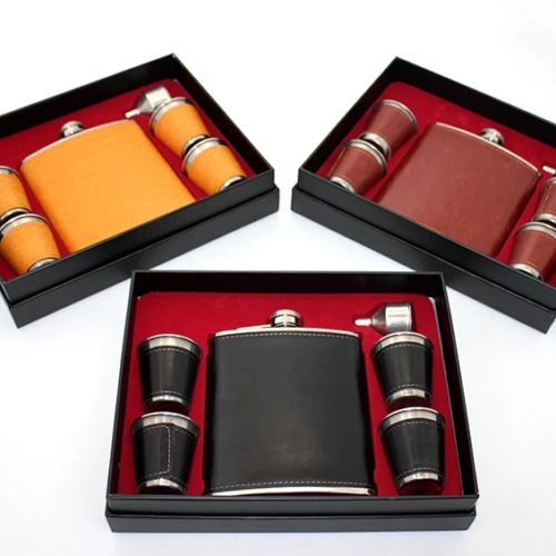 Derili 4 Shot Bardaklı Matara Seti Alk3908