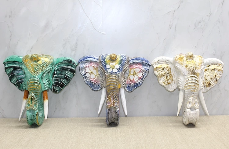 Duvara Asmalı Renkli Fil Kafası 4galıleo-26