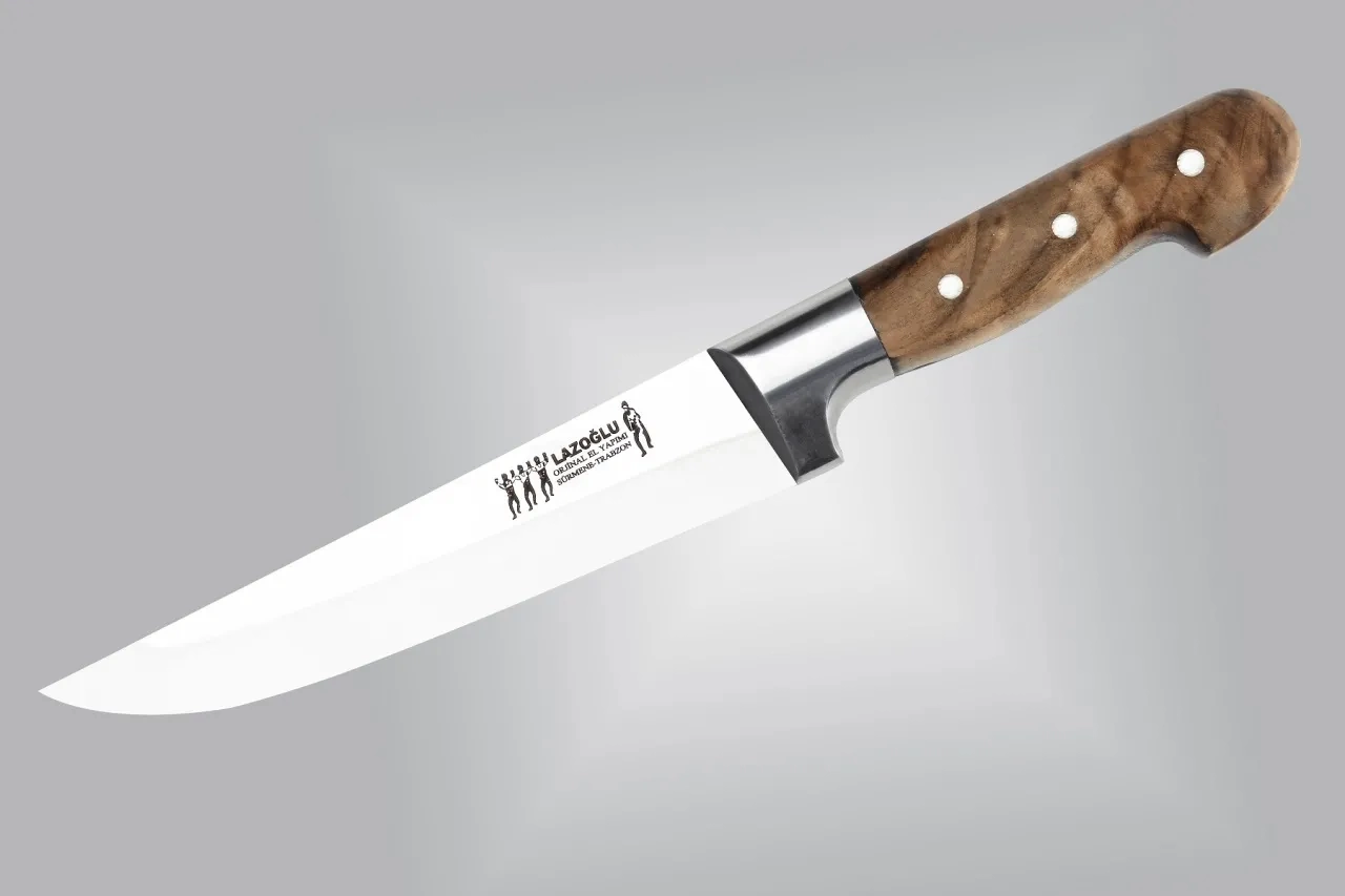 El Yapımı Sürmene Kurban Ve Kasap Bıçağı No:3 - Ahşap Sap