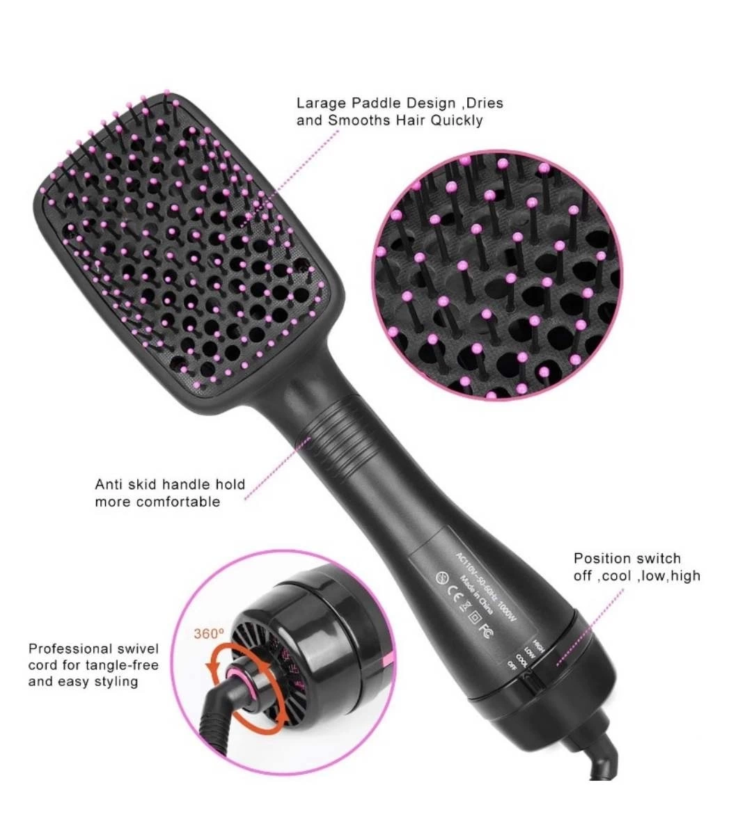 Elektrikli Hava Uflemeli 2 In 1 Sac Duzlestirici Fon Taragi 311296854 Sw1050sh1200 700x800 Elektrikli Hava Üflemeli 2 İn 1 Saç Düzleştirici Fön Tarağı najmaddin.com 2'si 1 arada özelliği ile devrim yaratıyor. Hem saçınızı yumuşatmak hem de hızlı bir şekilde kurulamak artık tek bir adımda mümkün!Güçlü Performans: 1000 Watt kurutma gücü ile saçlarınıza hızlı ve etkili bir şekilde şekil verin. İyonik bakım özelliği sayesinde kabarmayı ortadan kaldırın ve saçlarınıza ultra yumuşak bir dokunuş kazandırın.Kişiselleştirilebilir Kullanım: 2 ısı ayarı ile istediğiniz tarzı elde edin. Soğuk çekim fonksiyonu ile stilinizi sabitleyin.Kolay Kullanım ve Hızlı Şekillendirme: Kürek fırçası ile düzeltmek için ideal
