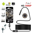 Endoskop 3 İn 1 Yılan Kamera Usb Micro Usb Type-c 20 Metre Sert Kablo