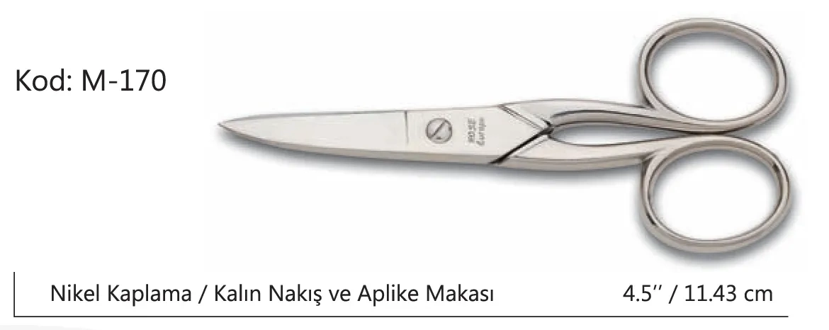 Europe Kalın Nakış Makası Süper Kalite No:4.5 11