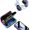Extra Bass Kablosuz Kulaklık Işıklı Bluetooth Kulaklık Powerbank Özellikli