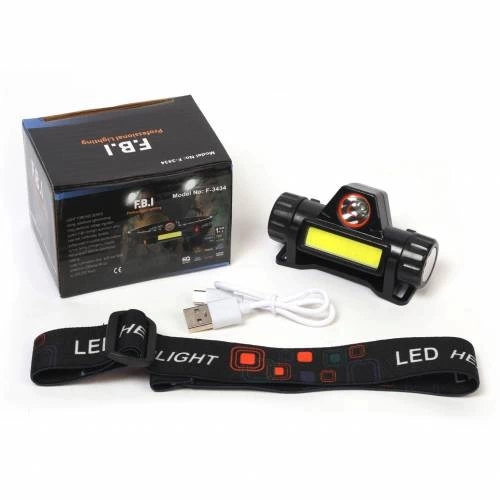 F-3434 Şarjlı Mıknatıslı Kafa Feneri - Görsel 3