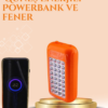 Gold Silver Güneş Enerjili Powerbank Işıldak – 10000 mAh