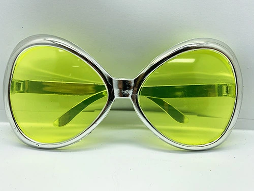 Gümüş Renk Yeşilçam Nostalji 80li Yıllar 90lı Yıllar Parti Gözlüğü 7x16 Cm