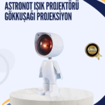 Gün Batımı Efekti Sunan Astronot LED Masa Lambası