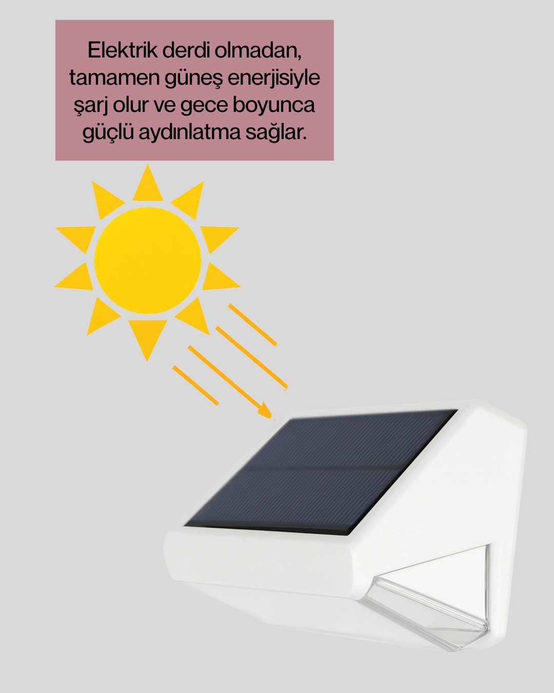 Gunes Enerjili 3 Modlu Duvar Apligi Bahce Ve Garaj Aydinlatmasi 311133861 Sw1080sh1350 700x875 Güneş Enerjili 3 Modlu Duvar Apliği – Bahçe ve Garaj Aydınlatması najmaddin.com güneş enerjisini en verimli şekilde kullanarak yüksek performanslı bir aydınlatma deneyimi sunar. Geliştirilmiş IC sensör