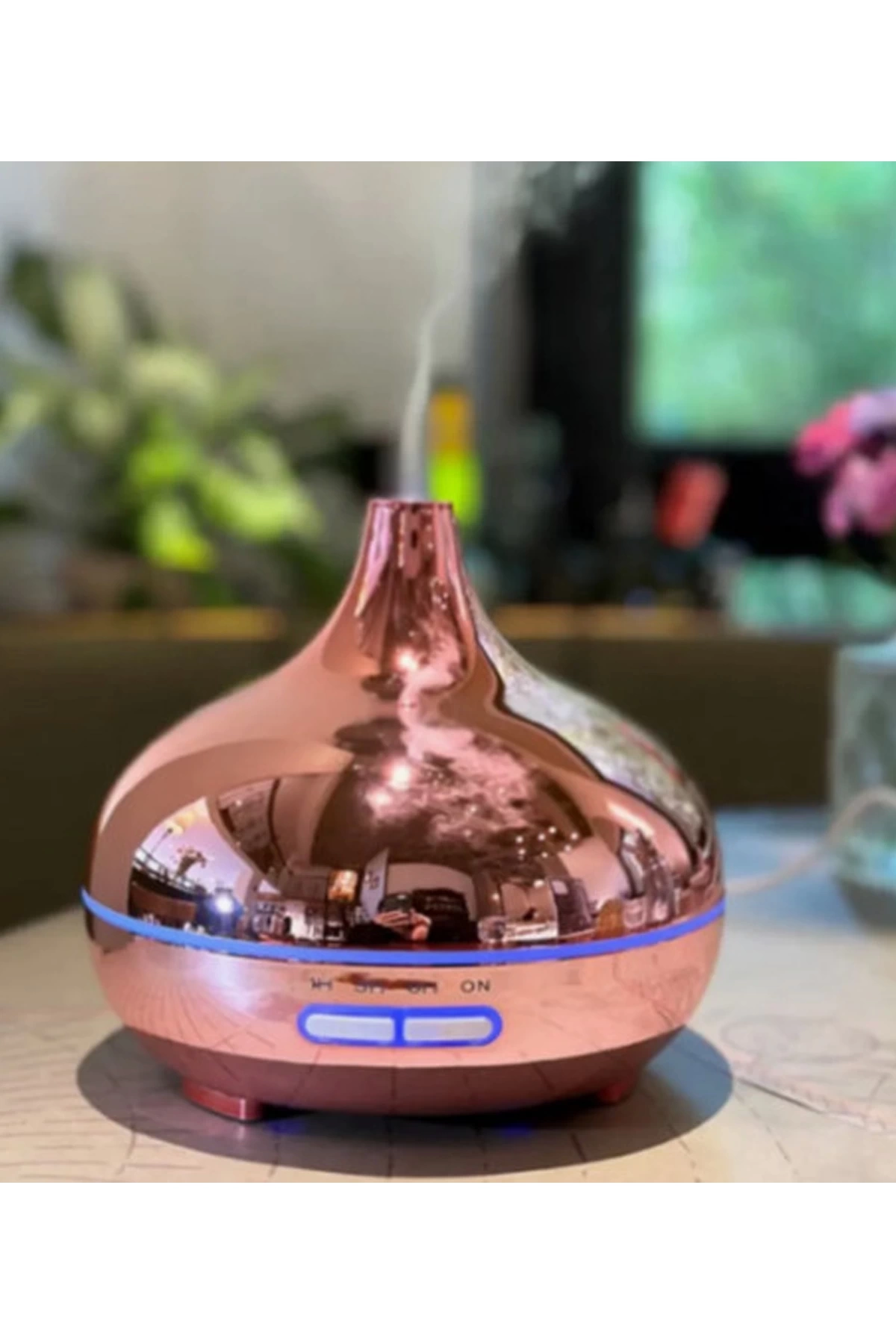 Hava Nemlendirici Parlak Gold Aromatik Oda Kokusu 550 Ml Kahve Aroma Difüzörü Buhar Nemlendırıcı - Görsel 3