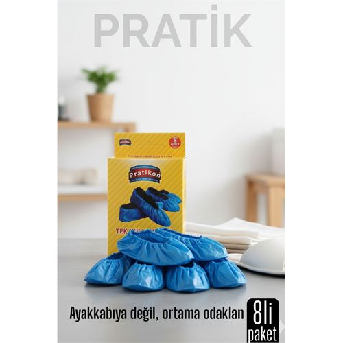 8 li KUTULU Pratik Galoş Tek Kullanımlık Ayakkabı Kılıfı – Hijyenik ve Pratik Koruma