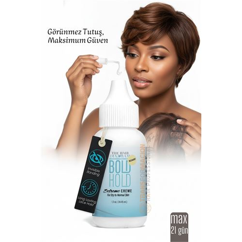 Protez Saç Yapıştırıcı - Peruk ve Keratin Kaynak Saç İçin Görünmez ve Uzun Süreli Yapıştırıcı Bold Hold