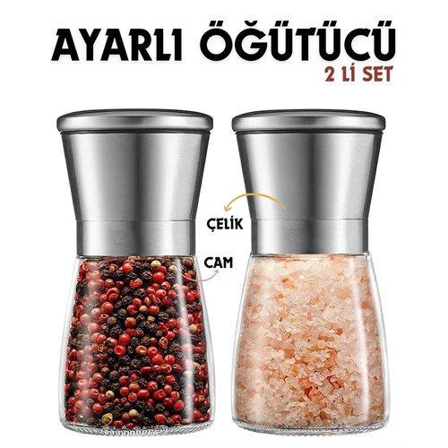 HSNET 2 li Baharat Tuz Öğütücü Set Dees Dickerhoof Design