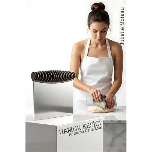 Hamur Kesme ve Şekillendirme Spatulası Paslanmaz Çelik – 12x105 cm