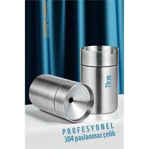 HSNET Duman Vermeyen At Sönsün Küllük - Çelik Metal Kül Tablası -Masaüstü Küllük