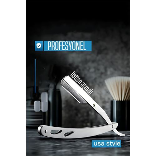 HSNET Berber Usturası - Üstten Açmalı Amerikan Tip Berber Tıraş Usturası