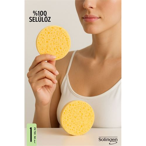 HSNET Makyaj Temizlik Pedi Cilt Temizlik Süngeri Doğal Selülöz 1 ADET