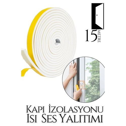 HSNET Kapı Ses Isı Yalıtım Sünger Bant 15 METRE