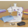 Işıklı Pedallı Dikiş Makinesi Mini Asw1 Beyaz Nakış