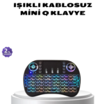 Işıklı Q Klavye – Entegre Touchpad