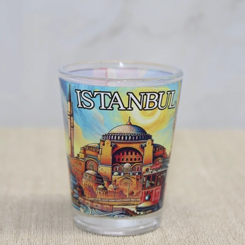 İstanbul Temalı Cam Shot Bardak Alk4356