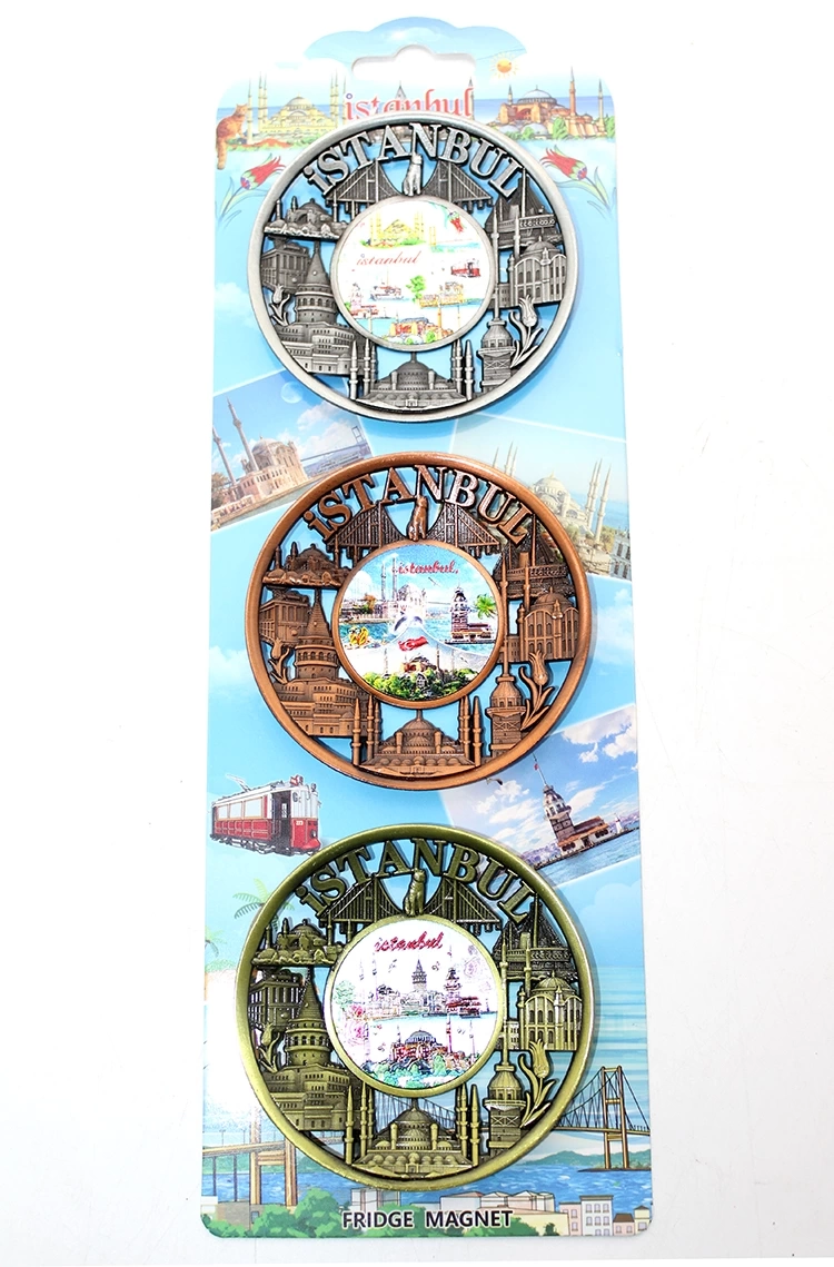 İstanbul Temalı Metal Magnet 3'lü Set Alk2891