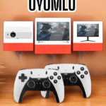 Joystick Çift Kollu Oyun Kolu Retro Oyun Yüksek Çözünürlüklü 3D Game