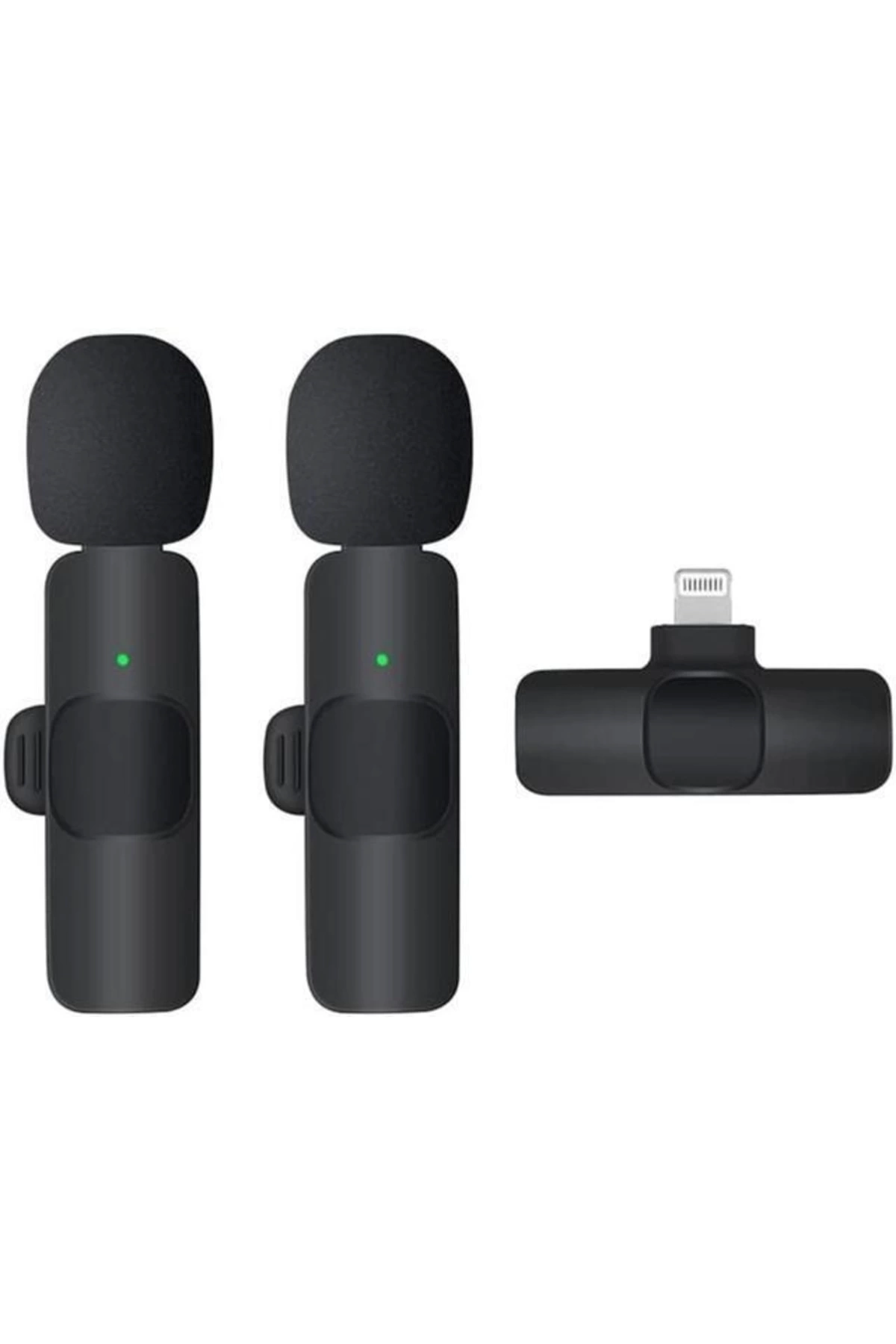 K9 Kablosuz Yaka Mikrofonu Lightning 2’li Mini Mikrofon Youtube Tik Tok 2 Adet