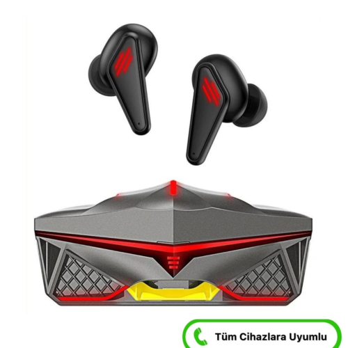 K98 Pro Oyuncu HD Ses Mikrofonlu Işıklı Metal Kasa iOS Android Uyumlu Bluetooth Kablosuz Kulaklık