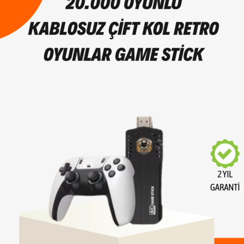 Kablosuz Retro Oyun Konsolu – 30.000+ Oyun ve HD Görüntü ile Kesintisiz Eğlence