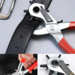 Kemer Delme Makinası Pratik 6 Başlıklı Kemer Delme Aleti Metal Kemer Delme Aparatı