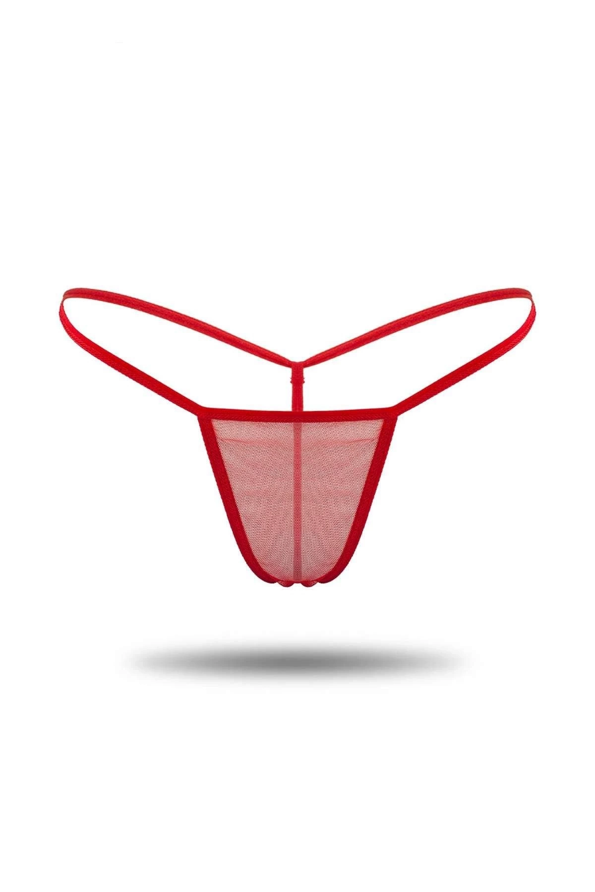 Kırmızı Tül Tanga Tm1115