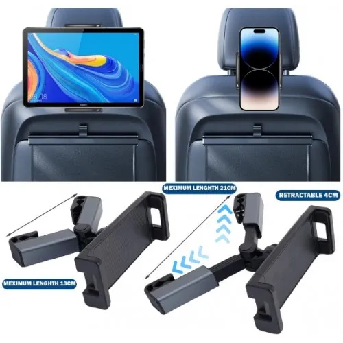 Koltuk Arkasi Ayarlanabilir Tablet Telefon Tutucu 354020297 Sw500sh500 Koltuk Arkası Ayarlanabilir Tablet Telefon Tutucu najmaddin.com araç içinde arka koltuk yolcularına konforlu bir izleme deneyimi sunar. Koltuk başlığına kolayca monte edilen bu tutucu
