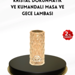 Kristal Tasarımlı RGB LED Gece Lambası – Kumandalı