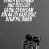 Kulak İçi Bluetooth Kulaklık Ekranlı Müzik Dinleme Çağrı Cevaplama Siyah