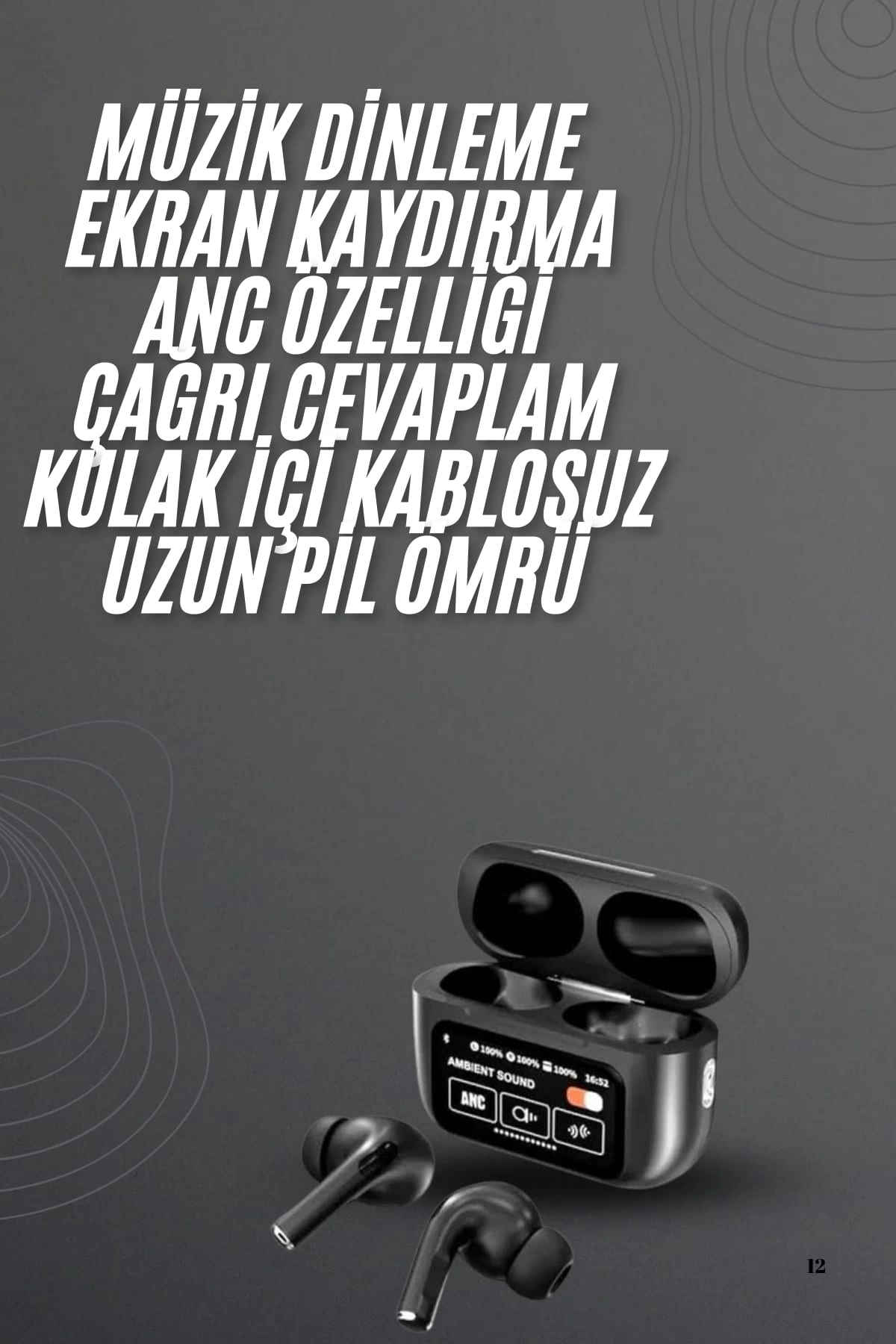 Kulak Ici Bluetooth Kulaklik Ekranli Muzik Dinleme Cagri Cevaplama Siyah 235300235 Sw1200sh1800 700x1050 Kulak İçi Bluetooth Kulaklık Ekranlı Müzik Dinleme Çağrı Cevaplama Siyah najmaddin.com Dokunmatik OLED Ekran: Modern tasarımıyla birleşen dokunmatik ekran