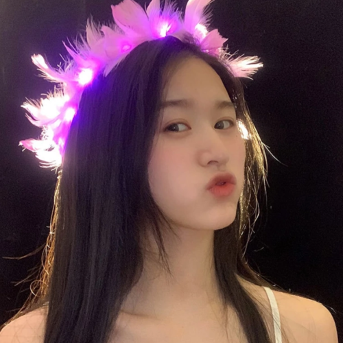 Led Işıklı Rengarenk Yanan 3 Fonksiyonlu Otrişli Parti Tacı Pembe Renk 12x12 Cm