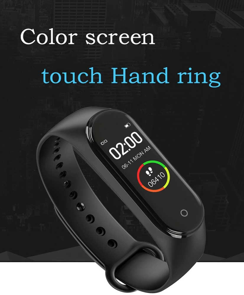 M4 Akıllı Saat Bileklik Kalp Hızı Kan Basıncı Nabız Pedometre Smart Watch - Görsel 4