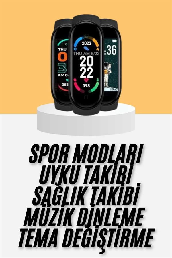 M6 Akilli Bileklik Siyah Adimsayar Spor Takibi Android Ve Ios Uyumlu 260728520 Sw600sh900 M6 Akıllı Bileklik Siyah Adımsayar Spor Takibi Android ve İOS Uyumlu najmaddin.com Günlük hareketlerinizi ölçen adımsayar özelliği