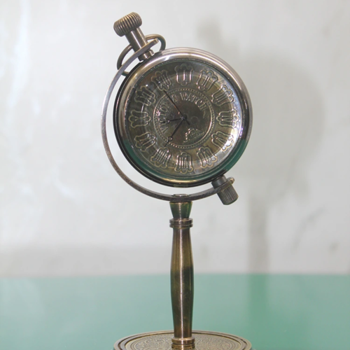 Masa Üstü Pirinç Saat Model 6